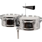 Gon Bops Fiesta Series Timbale Set 13 And 14 In  Chrome