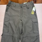 Boy Scouts Of America Switchback Uniform Cargo Pants Olive Green Small Unhemed