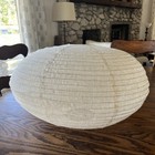 Henjjras Linen Oval Lantern New In Package 19 5    X 11 5    Party Boho Decor