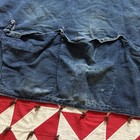 Vintage Denim Workwear Apron As Is Worn Selvedge Blue