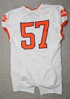 Clemson Tigers Football Jersey Mens 46 L White Game Worn Team Issued Nike  57