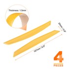 4pcs Car Reflective Trim Side Marker Sticker Automotive Reflector Guard  Yellow