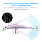 10pcs Fishing Lures Crankbaits Jerk Bait Minnow Lot Hooks Crank Bait Bass Tackle
