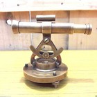 Handmade Brass  Alidade Telescope With Compass Nautical Collectible Instruments