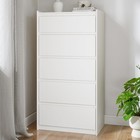 5-drawer Dresser 46  Tall White     Chest Of Drawers Storage Organizer For Bedroom