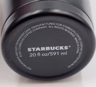 Starbucks Black Stainless Steel Tumbler Mug Cup White Coffee Frappuccino Tea New