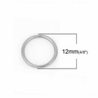 Jump Rings 12mm - 50 100 200 Stainless Steel 16 Gauge Open Jump Rings F7455