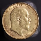 1908 Great Britain Gold Sovereign Coin King Edward Vii  2355oz Agw Full