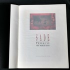Sade 1986 Promise World Tour Japan Concert Program Book Brochure Vintage