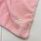 Baby Ganz White Pink Lamb Plush Lovely Embroidered Cross Security Blanket