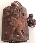 Japanese Antique Inro Netsuke Monkey Figure Edo Style Traditional Art