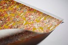 Yuzen Washi Chiyogami Large 25 x38      Cranes   Imperial Carriage     Kyoto Japan