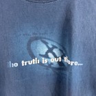 Vintage The X-files Jesus Christ Parody Tee Church Mens Large Blue Mt  Calvary