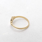 Solid 10k Gold Signet Ring Engravable Intial Pinky Child Sz4 Vintage