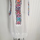 Handmade Puebla Mexican Peasant Vintage Embroidered Artisan Dress