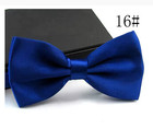 Mens Bowtie Pretied Adjustable Necktie Solid Color Formal Wedding Party Tuxedo