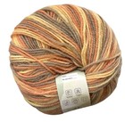 6-three Blue Birds Merino Wool Yarn Balls Brown Orange Yellow 50g Each