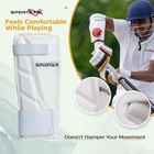 Sportaxis Cricket Arm Guard - Dual Strap  Soft Inside Foam  Maximum Protection -