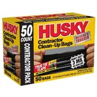 Husky 42 Gallon Heavy Duty Construction Garbage Trash Contractor Bags  50-count 