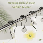 Black Shower Curtain Hooks  Decorative Shower Curtain Hooks  Set Of 12