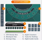 Blackjack Mat 70  X 35   Blackjack Table Top For Home Game Nights