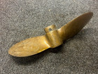 Vintage Solid Brass Pitchometer 2-blade Marine Boat Propeller Alameda California