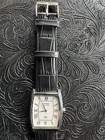 White Dial Silver Case Vintage Seiko Slim Quartz Men s Wrist Watch