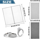 Silver Polishing Cloth  4pcs Jewelry Cleaning Cloths   Dual-layer