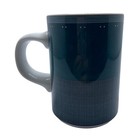 Dansk Gridworks Green Coffee Tea 4  Mug Portugal White W green Trim Discontinued