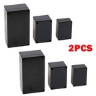 2pc Waterproof Black Plastic Project Enclosure Diy Electrical Junction Boxes New
