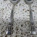 Lot Of Three  3  Oneida Community Coronation Soup Spoons  Silverplate 1936