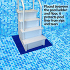Stay-put Swimming Pool Ladder Mat - Non-slip  Wide Ribbed  Protective Pad  36 In