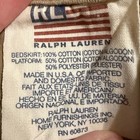 Vintage Ralph Lauren Light Brown Tan Queen Cotton Bedskirt Euc