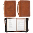 Classic Vegan Leather Bible Cover For Men   Women  Trust In The Lord Inspiration