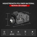 Solofish 800lm Adjustable Pistol Light Laser Blue Combo 