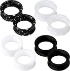 8pcs Silicone Ear Gauges Flexible Ear Tunnels Plugs Stretchers Expander Doubl   