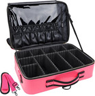 16  Travel Cosmetic Bag     Professional Makeup Box With Strap   Storage