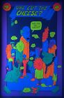 Who Cut The Cheese Original Vintage 1974 Black Light Poster 23 X 35