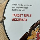 Vintage 1955 Winchester Model 88 Hunting Rifle 12 Inch Porcelain Enamel Sign