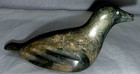Vintage Inuit Soapstone Bird Carving Signed Hagialok 1975