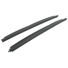 2pcs Front Outer Side Black Body Moldings   Trims Set Window Pair