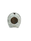 Vtg 1957-d Wheat Penny Encased Lucky Coin Token Horseshoe Schenley Elegance Ad