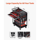 Uimoso 5-tier Tool Cart On Wheels 400lb Rolling Work Cart With Drawer   Pegboard