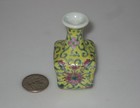 Antique Chinese Porcelain Miniature Famille Rose Vase     2 75    Tall Marked China