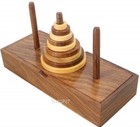 Tower Of Hanoi 9 Ring Puzzle Game Wooden Best Unique Gift Brainteaser Toys