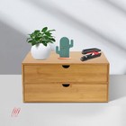 New Small Bamboo Desktop Organizer Storage Box With 2 3 4 Drawers  Simple Design