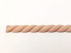 Miniature Wood Trim Flat Back Rope Style Relief Molding 5 16  X 18  Dollhouse