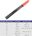 Hfs r  Thread Restoring File High Carbon Steel Thread Repair Tool Metric Thread