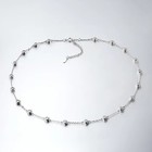 2cttw 3mm D vvs1 Moissanite Bubble Pendant Necklace 925 Sterling Silver Choker