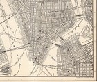 1917 Antique Manhattan Street Map Vintage New York City Map Wall Decor 2759